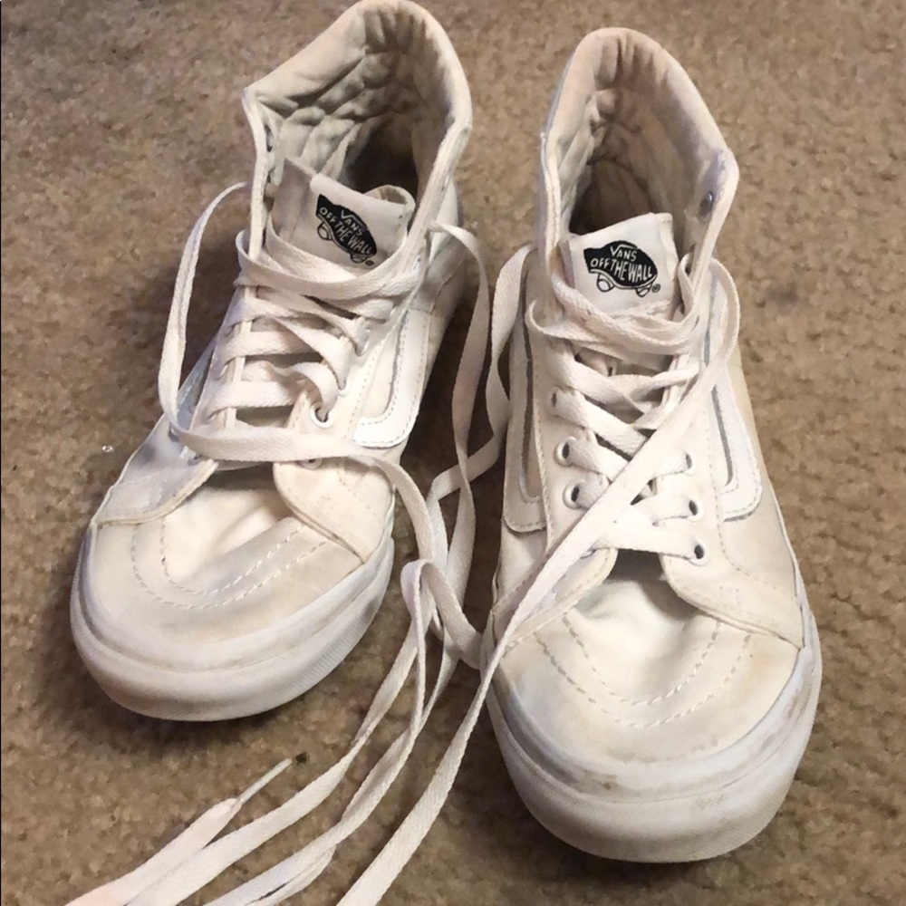 White High top skater vans